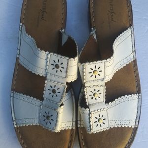 Naturalizer Women Sandals White 10M